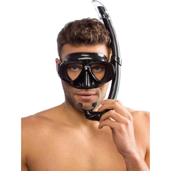 Cressi Perla Maske Mexico Şnorkel Seti  BLACK - 2