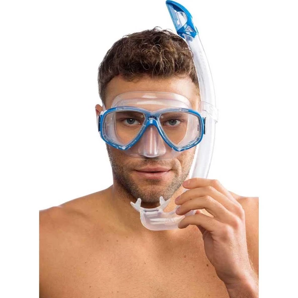 Cressi Perla Maske Mexico Şnorkel Seti  CLEAR-BLUE - 2