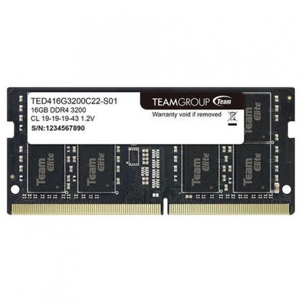 Team Elite 16GB DDR4 3200MHZ CL22 TED416G3200C22-S01 Sodimm Ram