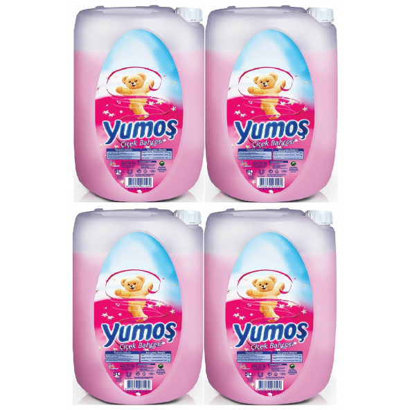 Yumoş Çamaşır Yumuşatıcı Çiçek Bahçesi 5 Litre 4 Lü