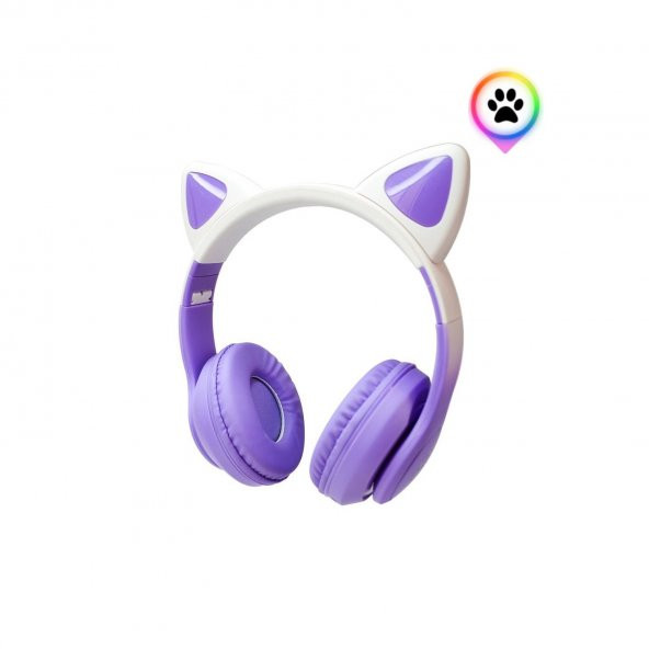 Kedi Kulaklık Pro 5.3  Rgb Led Bluetooth Kablosuz Kedi Kulaklık Çocuk - 8