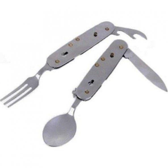 Kumanya Bıçağı, Çakı, Çatal, Kaşık Seti Küçük Boy - 2