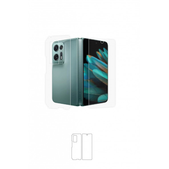 OPPO FİND N2 ARKA VE YAN KORUYUCU POLİÜRETAN FİLM ürün görseli