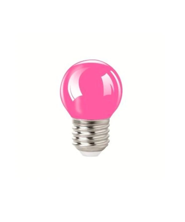 1W Gece Led Ampul Pembe Işık