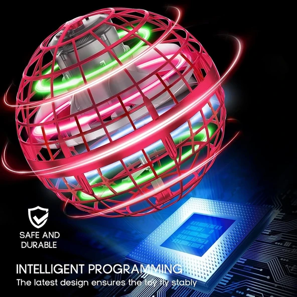 Tikduck Uçan Küre Topu ve Sihirli Değnek - Kırmızı - 2