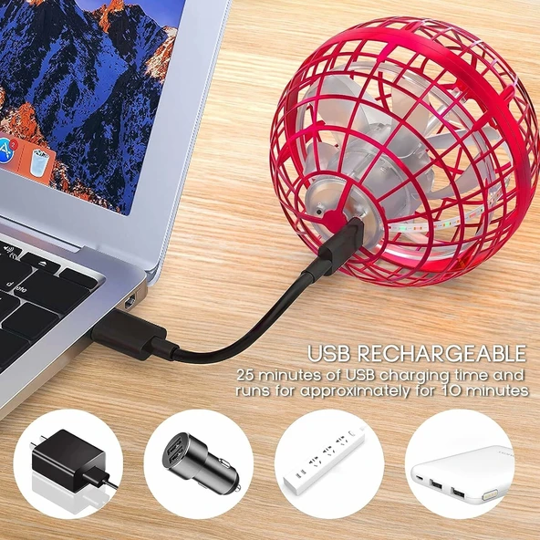 Tikduck Uçan Küre Topu ve Sihirli Değnek - Kırmızı - 3