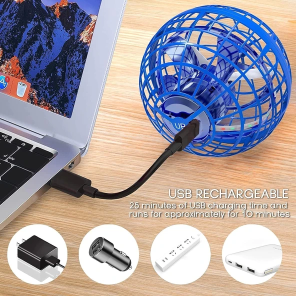 Tikduck Uçan Küre Topu ve Sihirli Değnek - Mavi - 3