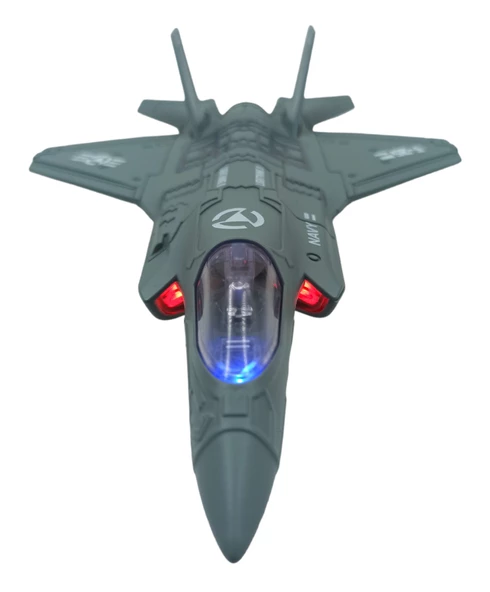 Oyuncak Savaş Uçağı F-35 Sesli Işıklı Metal Savaş Uçağı 23cm. - 2
