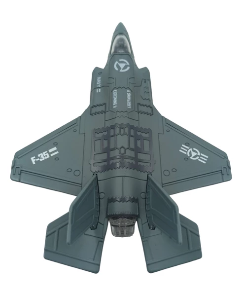 Oyuncak Savaş Uçağı F-35 Sesli Işıklı Metal Savaş Uçağı 23cm. - 3