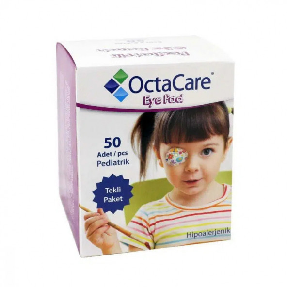 OctaCare Pediatrik Göz Pedi Kız 5cm x 6,2cm 50'li Kutu