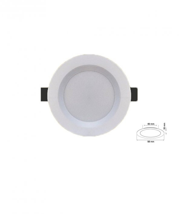 5W Smd Led Plastik Spot Beyaz Amber Işık 2 Adet