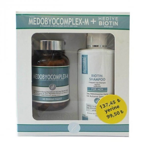 Medobiocomplex-E 60 Kapsül Erkek ( Biotin Şampuan HEDİYE )