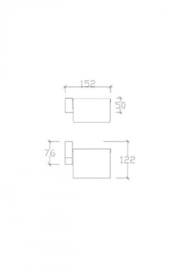 Banyo Premium Kapaklı Tuvalet Kağıtlık 71009 Ikili Paket - 2