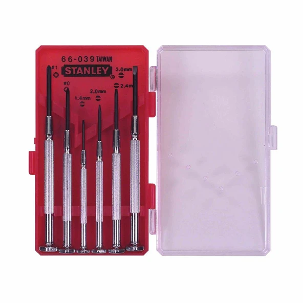 Stanley 1-66-039 Saatçi Tornavida Seti 6 Parça - 1