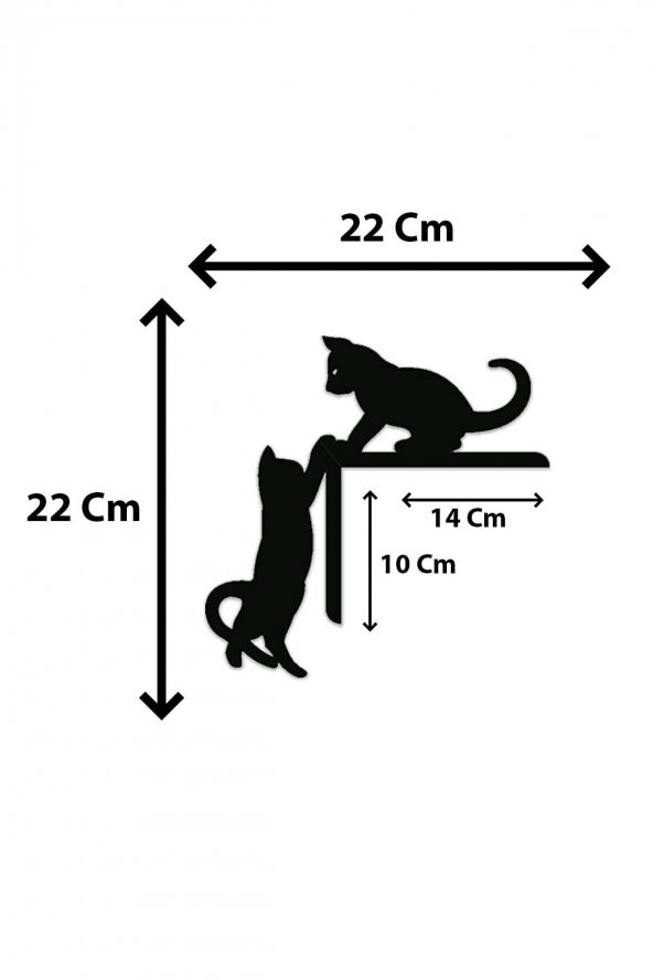 Kedi Kapı Pervaz Süsü Duvar Süsü Sol Köşe - 2