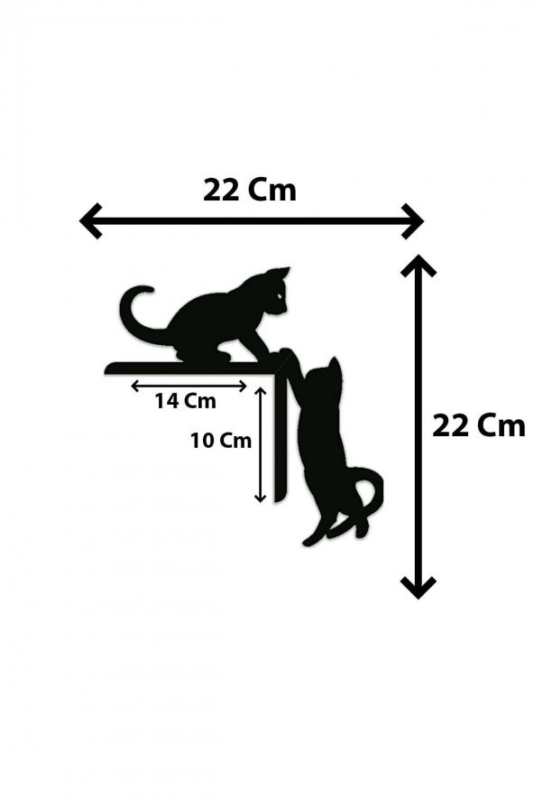 Kedi Kapı Pervaz Süsü Duvar Süsü Sağ Köşe - 2