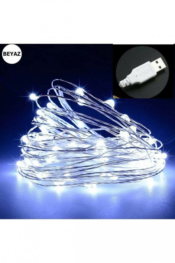 Peri Led Işık 10 Metre Usbli Beyaz - 2