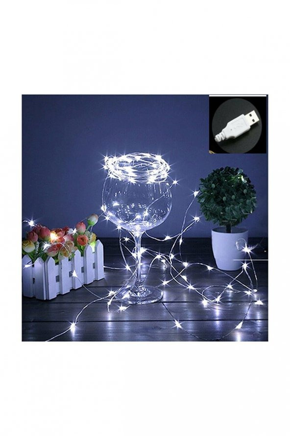 Peri Led Işık 10 Metre Usbli Beyaz - 3