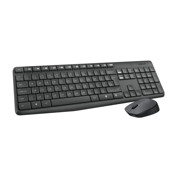 Logitech Mk235 Kablosuz Klavye   Mouse Set Gri 920-007925