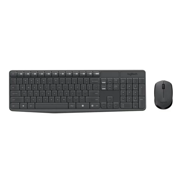 Logitech Mk235 Kablosuz Klavye   Mouse Set Gri 920-007925 - 2