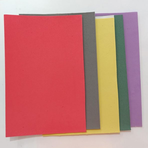 Renkli Yapışkanlı Eva 10lu 20x30 Cm. - 3