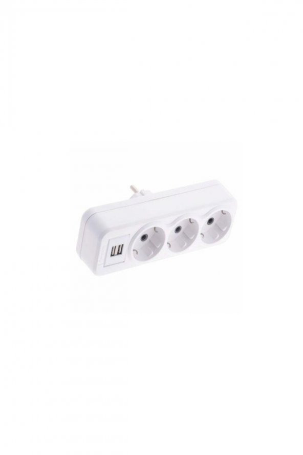 2 Usb Li 3 Lü  Elektrik  Fiş Prizi ( 1 Adet Fiyatıdır ) - 2