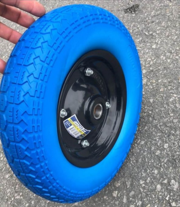 Yeni Nesil Pro Patlamaz Pu El Arabası Tekeri Sağlam Uzun Ömürlü Rulman Bilyalı 350-7 - Resim 2