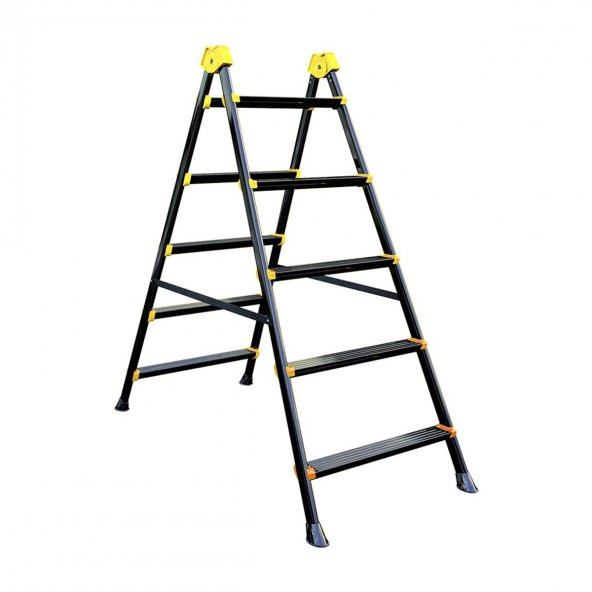 5+5 SUPERSTEP METAL MERDİVEN ÇİFT ÇIKIŞLI 150KG TAŞIMA KAPASİTESİ 5 BASAMAK - 1