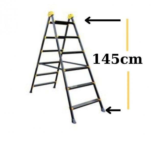 6+6 SUPERSTEP METAL MERDİVEN ÇİFT ÇIKIŞLI 150KG TAŞIMA KAPASİTESİ 6 BASAMAK - 2