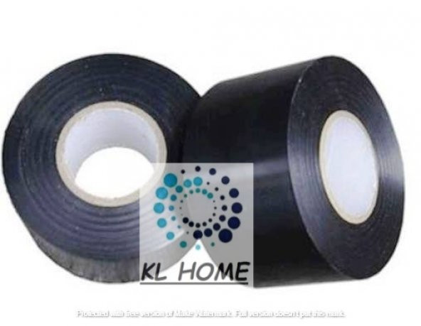 50mm*25metre SİYAH PVC BANT ELEKTRİKÇİ, İZOLE BAND 1 ADET  Bant
