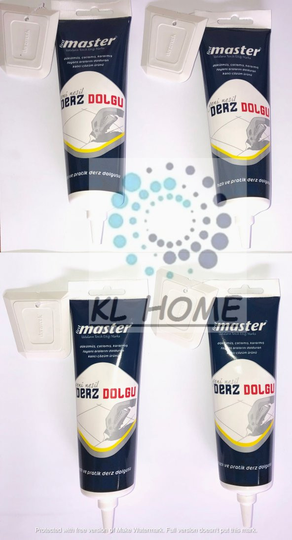 4 adet YENİ NESİL BÜYÜK BOY Derz Dolgu 350GR Derzmatik-Beyaz Renk-KL HOME - 2