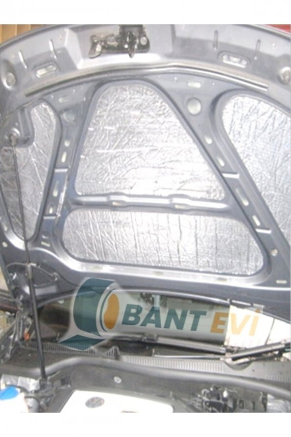 Kaput Altı Alüminyum Folyolu 120x100cm 6mm Yapışkanlı Karavan Oto Ses Ve Isı Yalıtım Malzemesi - 2