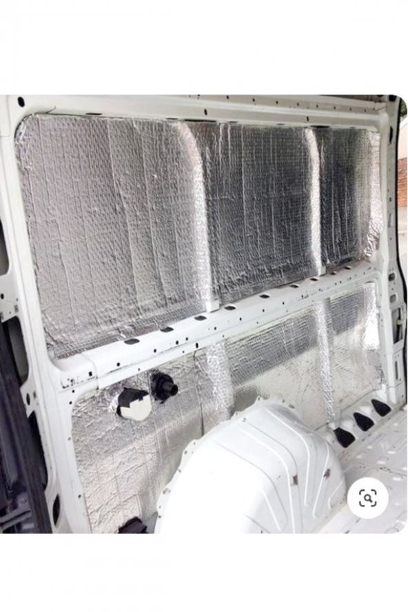 Kaput Altı Alüminyum Folyolu 120x100cm 9mm Yapışkanlı Karavan Oto Ses Ve Isı Yalıtım Malzemesi - 2
