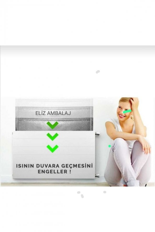 10mm Kalınlık- 4 Metre Kalorifer Petek Arkası Isı Yalıtım Levhası Radyatör Arkalığı İzolasyon - Resim 2