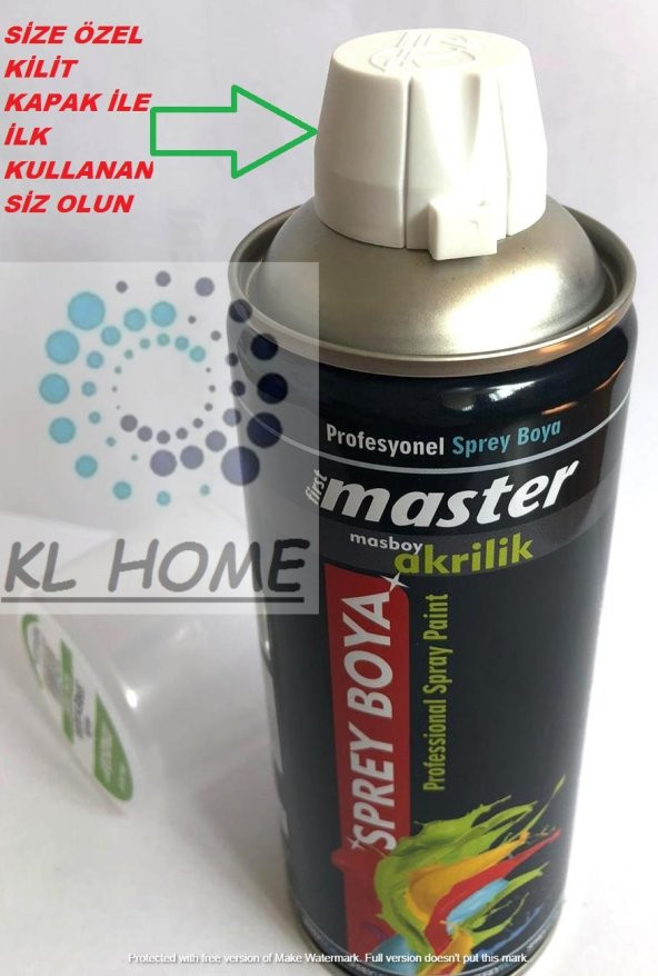 Profesyonel Seri Büyük Boy Parlak Beyaz Akrlik Sprey Boya - 400 ml - 2