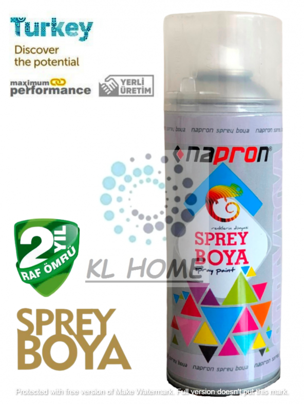 400ML ŞEFFAF VERNİK SPREY BOYA  UYGUN BÜYÜK BOY 2YIL RAF ÖMRÜ