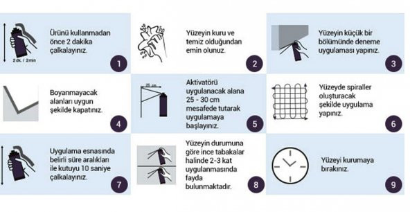 GRİ SPREY BOYA 200ML TAM DOLU PARANIZIN KARŞILIĞI  KL HOME