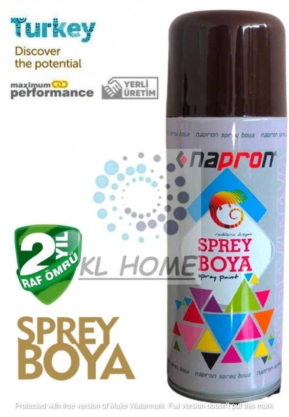 KAHVERENGİ SPREY BOYA 400ML UYGUN BÜYÜK BOY -2YIL RAF ÖMRÜ