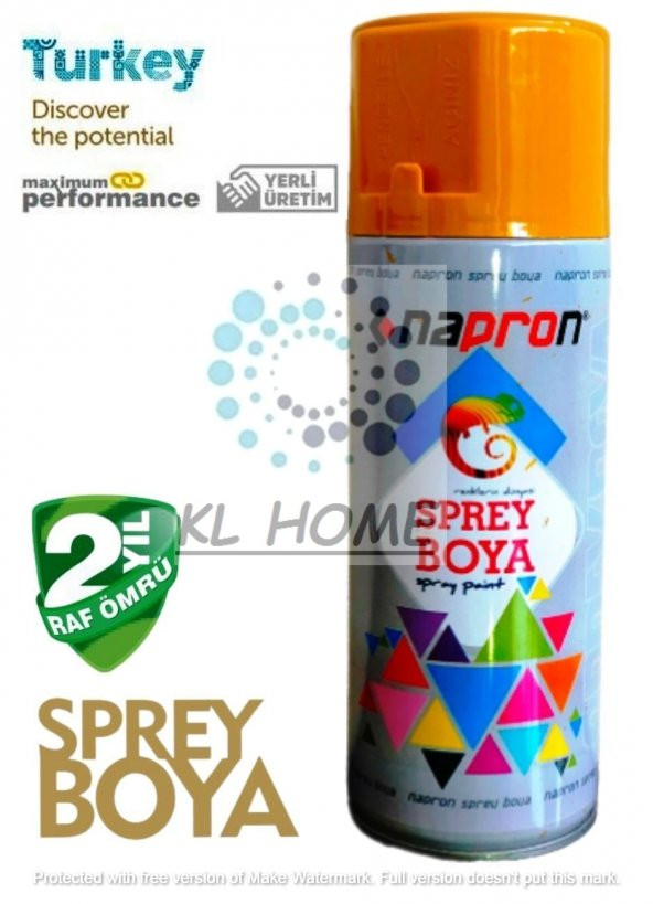 SARI SPREY BOYA 400ML UYGUN BÜYÜK BOY -2YIL RAF ÖMRÜ
