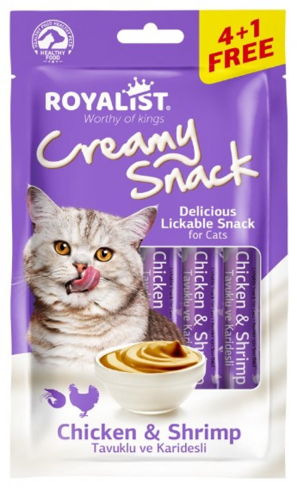 Royalist Creamy Snack Tavuk Ve Karidesli Krema Ödül 75gr