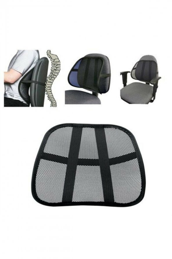 2adet Ortopedik, Bel Destekli Fileli Minder Oto Araba Ofis Koltuk Bel Destek Terletmez Bel Destek