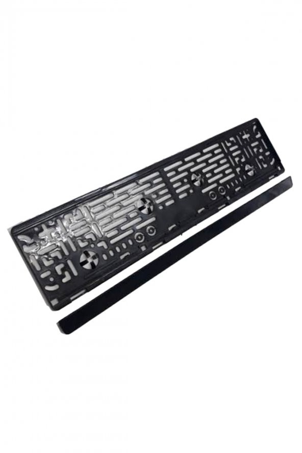 Araç Plakalık Plastik Kapaklı Siyah Yazısız Oto Plakalık 2 Adet - Resim 4