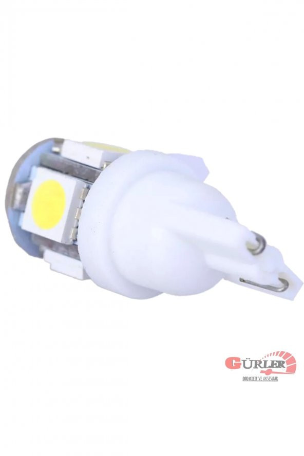 T10 Beyaz 5 Ledli Park Plaka Tavan Led Ampül 2 Adet - 2