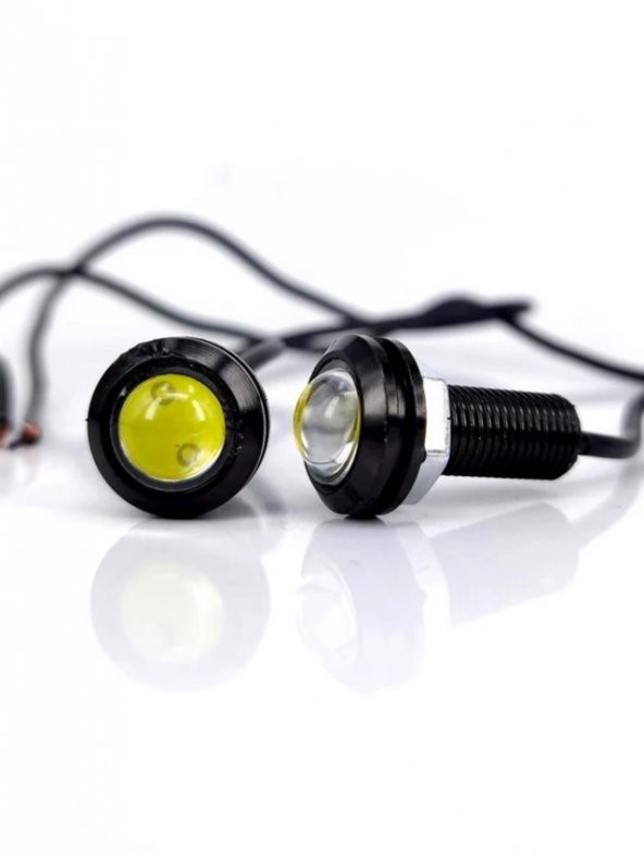 10 Adet Kartal Göz Led 12v Beyaz Ayna Altı Led Işık - 3