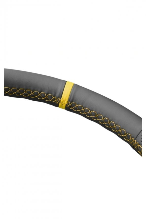 Universal Dikme Direksiyon Kılıfı Soft Sarı Yüzüklü - Resim 2