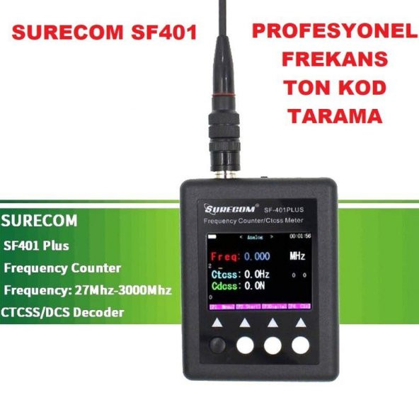 Sürecom SF401 Dijital Telsiz Frekans Sinyal Bulucu ve Ton Kod Tarayıcı Surecom Baofeng Wln Tyt Hyt - 3