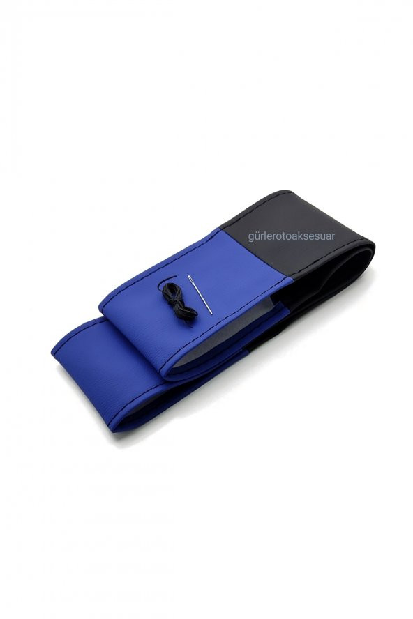 Volkswagen Polo 2017 > Direksiyon Kılıfı Iki Renkli Mavi Siyah (4prclı) ürün görseli 1