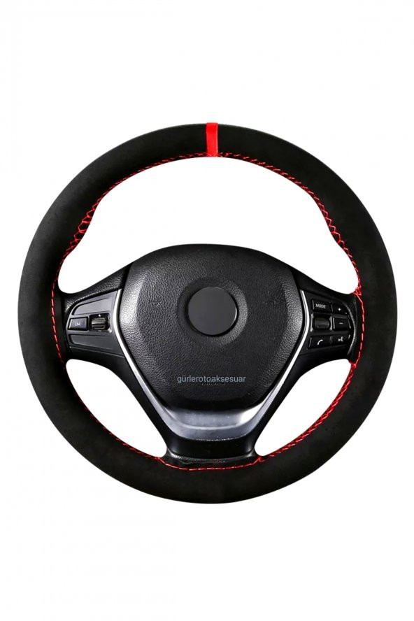 Fiat Doblo Uyumlu Dikmeli Direksiyon Kılıfı Ultra Lüks Alkantra Serisi