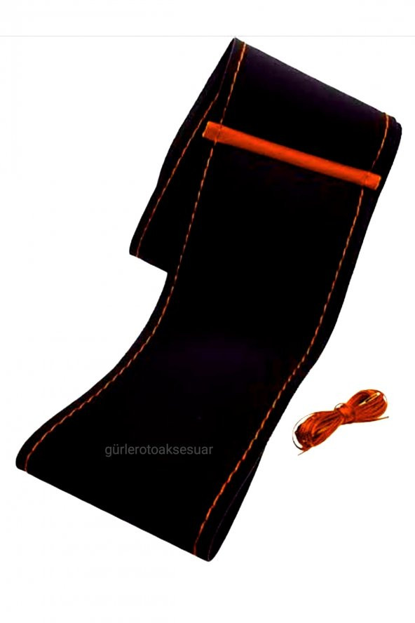 Vw Tiguan Dikmeli Direksiyon Kılıfı Alkantra Kırmızı Yüzüklü - Resim 2