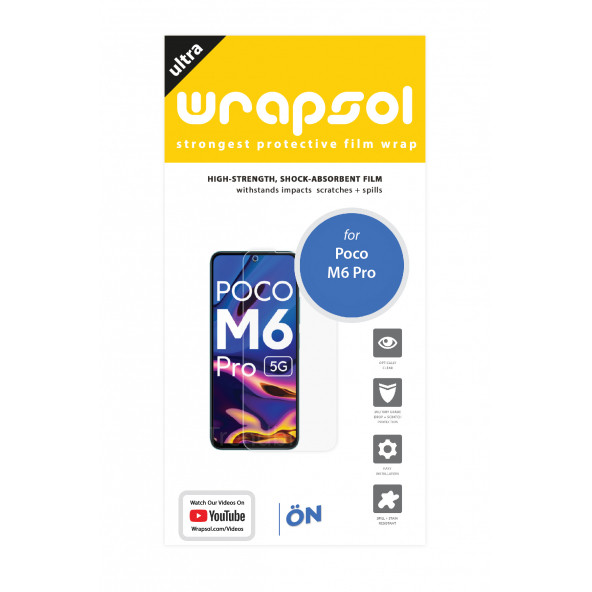 POCO M6 PRO EKRAN KORUYUCU POLİÜRETAN FİLM - 2